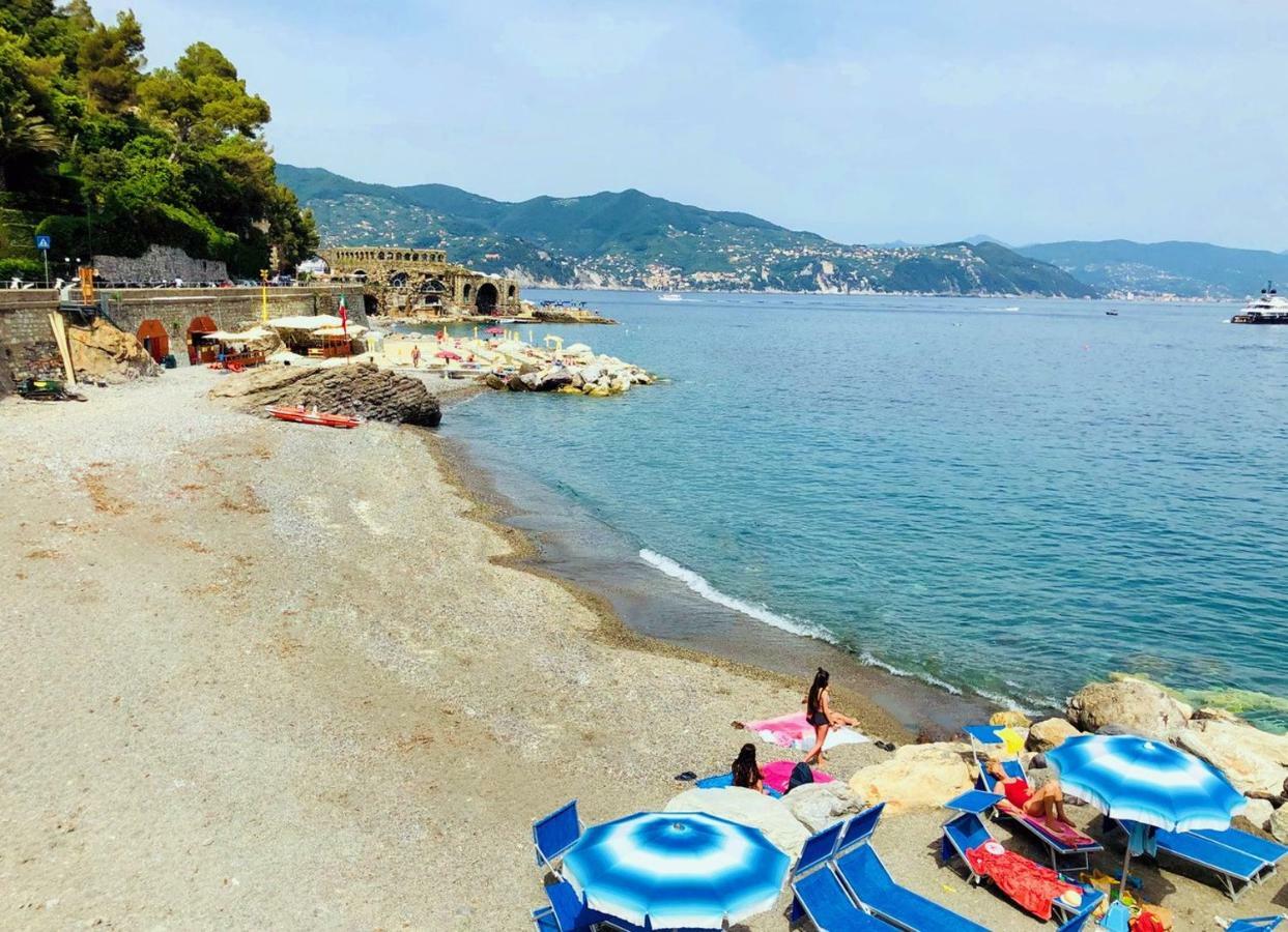 Portofino Seaview Apartment, 50 Meters From The Beach, Free Parking, Air Conditioning Paraggi Exteriér fotografie